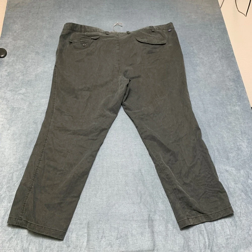Dockers Pants Mens 46x30 Charcoal Gray Cotton Classic Fit Pleated Slash Pockets